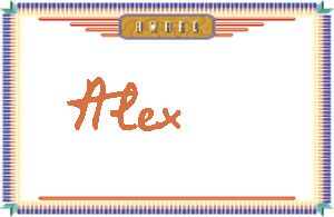 Alex的手写英文