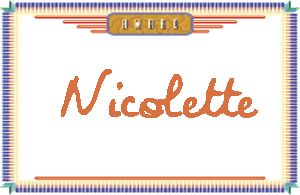 NicoletteдӢ